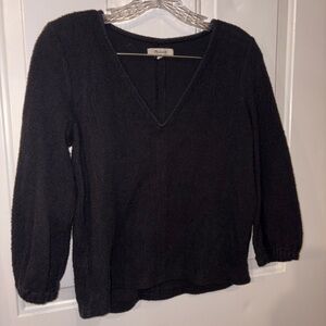 Madewell Black Knit Top